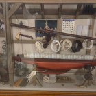 Vtg Americas Cup Yacht Sailboat Racing Nautical Shadowbox Diorama