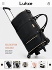 Luhxe 2 0 Travel Luggage Cart Handle Base Attachment  Black