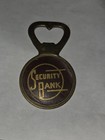 Vintage Brass Ford Security Bank Bottle Opener