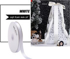 3 8 Inch Solid Satin Ribbon White Double Face Satin Ribbon For Crafts  Gift Wra