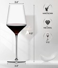 Wine Glasses Set  Crystal Red Hand Blown Wine Glass  Set Of 6  Set Of 6-15oz