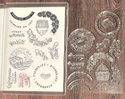 Stampin Up Circle Sayings  14 Photopolymer Stamps birthday Cupcake Ocean Flowers