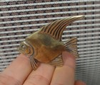 Vintage Style Solid Brass Fish Figurine Sea Animal Statue For Garden Home Decor