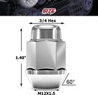 20pcs 1 4 Inch Wheel Lug Nuts Chrome  12x1 5 Closed End Bulge Acorn Lug Nuts