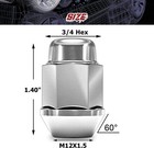 20pcs Lug Nuts M12x1 5 Closed End Acorn 60   Conical Seat 3 4  Hex Aftermarket
