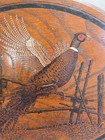 Vntg 1989 Jim Kowalczak Oval Wall Wood Plaque Pheasant Signed Handcrafted
