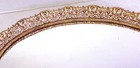 Vintage Gold Oval Dresser Vanity Mirror Perfume Tray Mid Century 13  X 10 