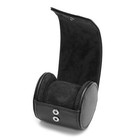 Wolf 529080 Blake Narrow Single Watch Roll In Black Leather Msrp  119