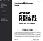 Komatsu Pc400lc-6lk Hydraulic Excavator Owners Service Shop Operators Manual Pdf