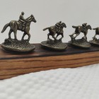 Blanton s Bourbon Full Set Of 8 Cork Stoppers W  Display Oak Barrel 1 2 Stave