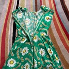 Super Cute Cotton Daisy Women s Vintage Dress 1960 s Medium