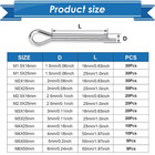 230pcs Cotter Pin Assortment Kit - 304 Stainless Steel 12 Sizes Cotter Pin Set F