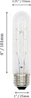 Light Bulbs 25t10 cl - 25 Watt Clear Tubular Standard  e26 Medium Base  -4 Pcs