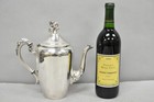 Vintage English Art Nouveau Silver Plated Tulip Flower Handle Design Teapot