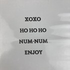 Stampin Up Oh  Goodie  Stamp Set-holiday  Xoxo  Hohoho  Num-num  Enjoy