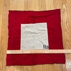 Vintage U s  Navy Signal Flag Red White Cotton 24x24 Wwii Era Naval