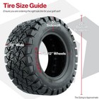 Set Of 4gtw Timberwolf 22  All Terrain Golf Cart Tires For Lifted Cars 22x10-12