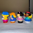 Fisher Price Little People Figures Set Of 4 Diverse Kids Gift Backpack Hat