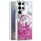 For Galaxy S25 Ultra s25  s25 Phone Case Epoxy Glitter Shimmer Clear Bling Cover