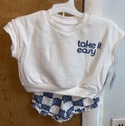 Grayson Mini Nwt Girls 12 Months T-shirt Take It Easy california W  Shorts