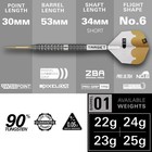 Redux 90  Tungsten Swiss Point Steel Tip Dart Set  barrel 01   25g   Pro Ultr   