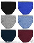 3 6 12 Boy s Soft Cotton Briefs Solid Whites Colors Scwu Lot New Underwear S xl