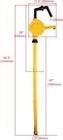 Drum Rotary Barrel Pump Hand Crank Water Transfer Pump 5-55 Gallon Drums Pump