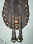 Vintage  30   s - 40   s Leather Studded Motorcycle Kidney Belt All Original