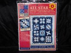 Joann All Star Checkerboard Star Quilt Block Kit May 1997 New Blue White Fabric
