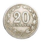 1897 Argentina 20 Centavos Xf Old Coin Km 36