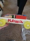 Playskool Wooden Pull Toy Wagon With Wooden Blocks 