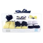 Hudson Baby Infant Girl Headband And Socks Giftset 6pc  Daisy  One Size