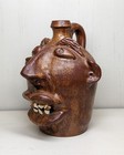 Voo-doo Jug By Dorothy Auman  Seagrove Pottery  rare Face Jug 
