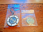 Vintage Playboy Silver Jubilee  25 Casino Chip Key Chain    Heads tails Coin