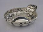 Rare Early 1768 French Antique Solid Sterling Silver Wine Taster  Barware