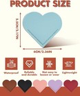 Heart Bookmarks  6 Pack Handmade Pu Leather Cute Corner Page Book Marks  Stylish
