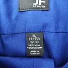 J ferrar Slim Fit Dress Shirt Mens Xl 17-17 5 32-33 Blue Long Sleeve Button Down