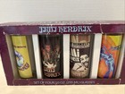 Jimi Hendrix  4 Pack Glasses Unused In Box Rock Collectible Drinking Glass