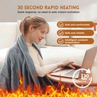 Electric Heated Throw Blanket 59 x71  Fleece Heating Blanket With 6 Heat Levels