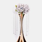 8 Pcs 13  Long Clear Acrylic Octagon Crystals Drops Garlands Wedding Decorations