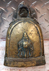 Antique Burmese Bronze Elephant Bell  7    - Free Shipping