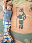 Vintage J  Peacock Finest Hickory Shafts Golf Equipment Hand Painted Sign 1960   s