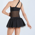 Weissman Dance Costume Black Tutu Rhinestoned Asymmetrical Party Dress D11485 Lc