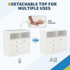Baby Dresser With Changing Table Top  Wooden Diaper Changing Station