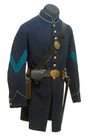 Civil War Enlisted Infantry Frock Coat Union Army Navy Blue Wool Renactment Coat