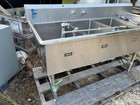 John Boos Commercial Stainless Steel 3 Compartment Sink With Drainboard Nsf