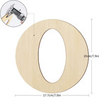Worown 8 Inch Wooden Letter Welcome  Large Wooden Letter  Unfinished Wood Letter