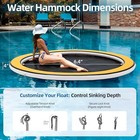 8ft-12ft Round Inflatable Water Hammock  Floating Dock Heavy Duty Sunchill Float
