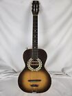 Vintage Collegiate P mico Acoustic Electric Parlor Guitar Custom Restored Player