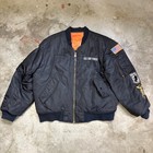 Vintage Rothco Us Air Force Ma 1 Bomber Flight Jacket Large Patches Chain Stitch